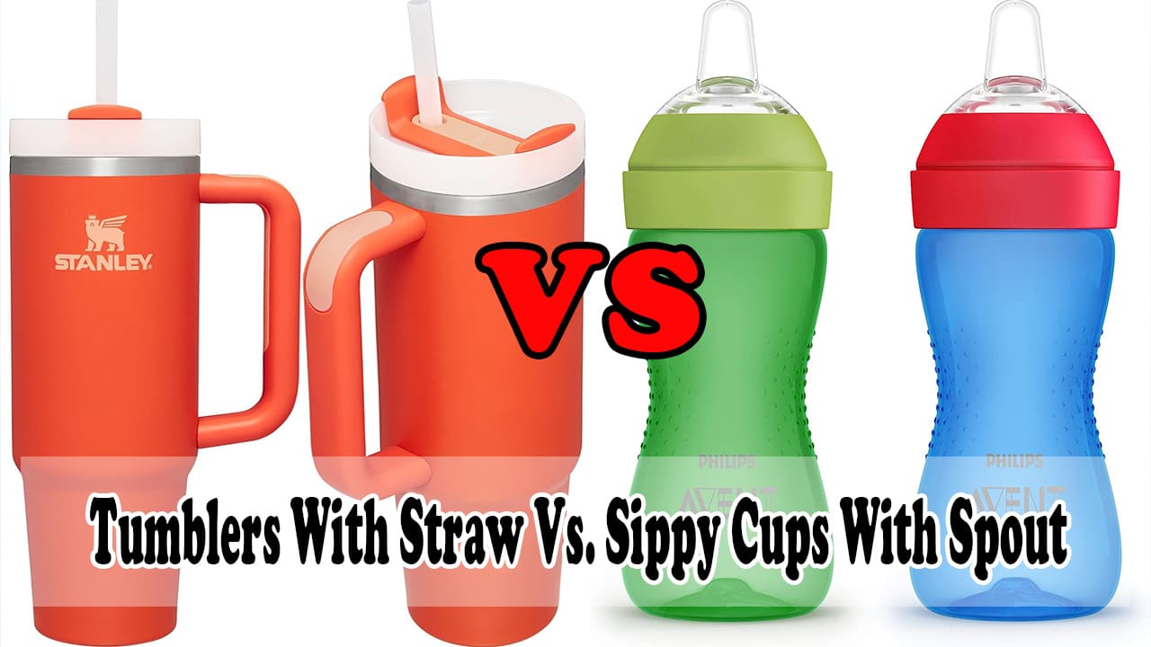 Tumblers With Straw Vs. Sippy Cups With Spout - PNGTUMBLER
